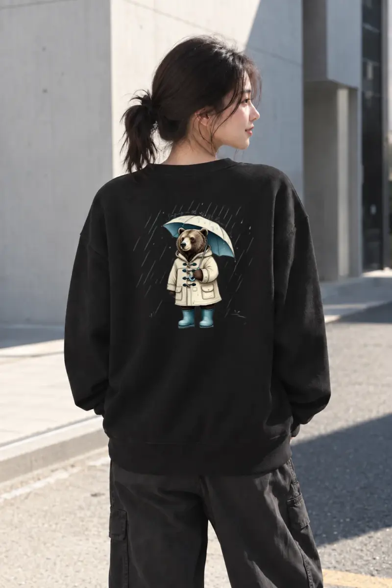“Singing In The Rain” Heavy Blend Unisex Crewneck Sweatshirt | Gildan 18000