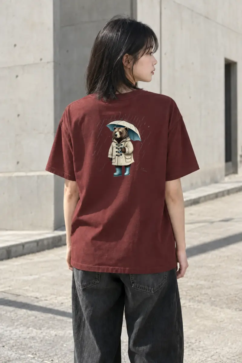 “Singing in the Rain” Heavyweight Unisex Crewneck T-shirt | Gildan 5000