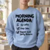"Sip Coffee Repeat" Heavy Blend Unisex Crewneck Sweatshirt | Gildan 18000