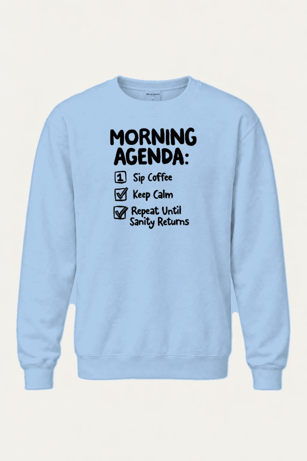 "Sip Coffee Repeat" Heavy Blend Unisex Crewneck Sweatshirt | Gildan 18000