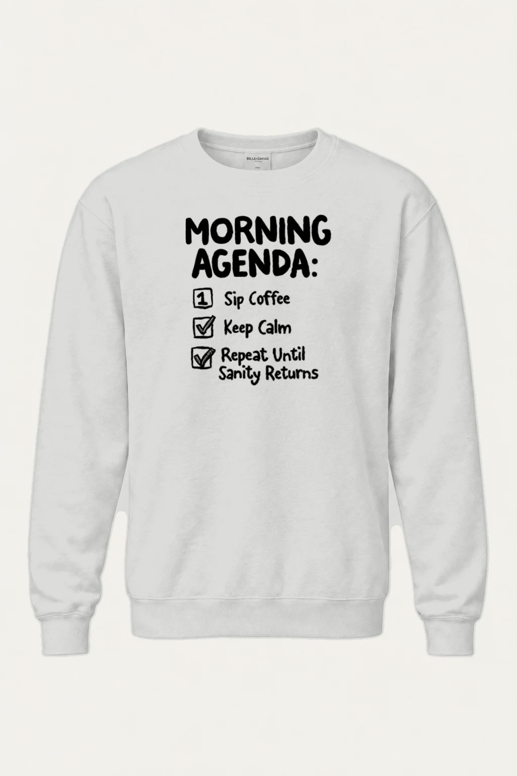 "Sip Coffee Repeat" Heavy Blend Unisex Crewneck Sweatshirt | Gildan 18000