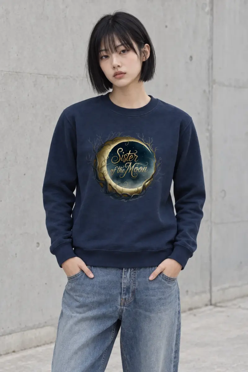 "Sister of the Moon" Heavy Blend Unisex Crewneck Sweatshirt