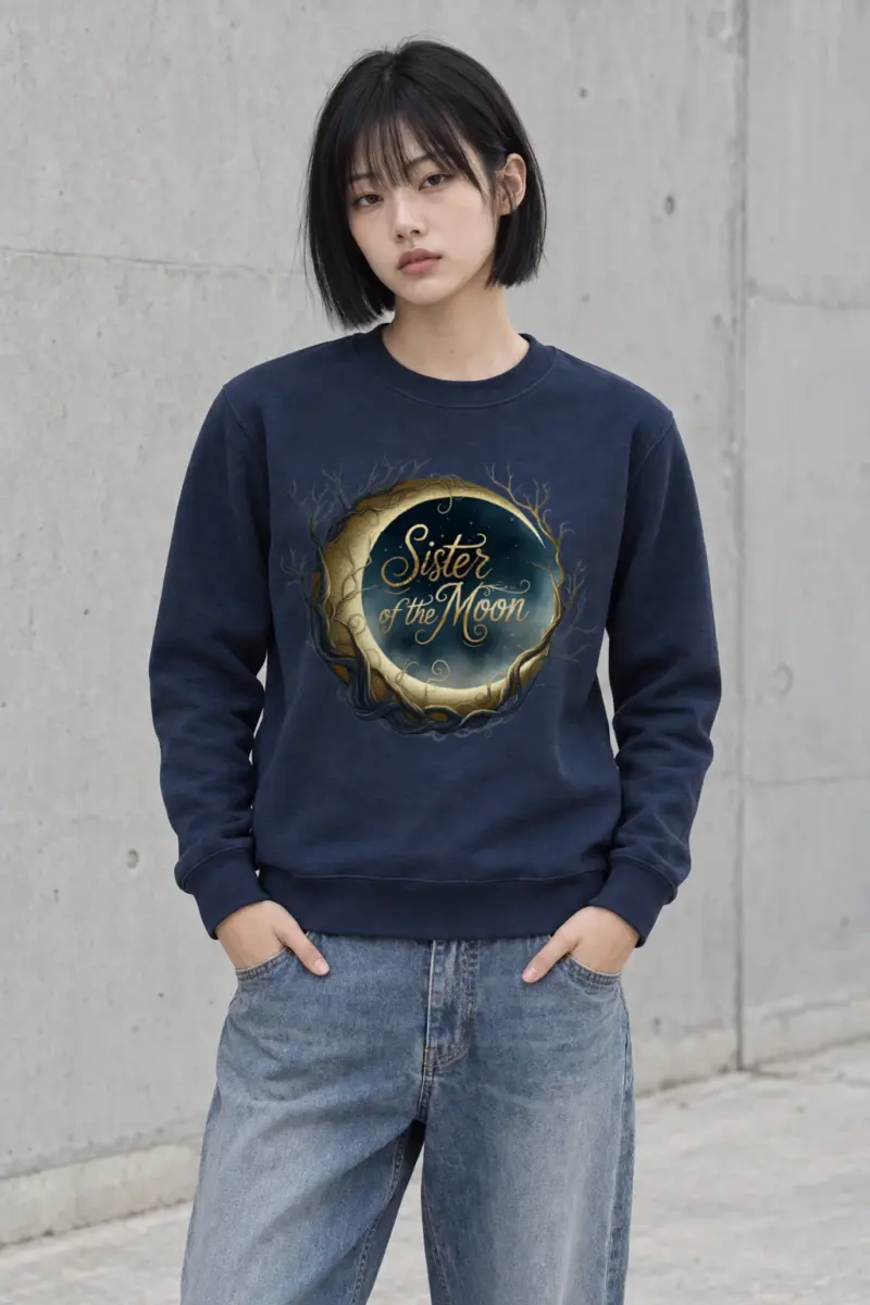 "Sister of the Moon" Heavy Blend Unisex Crewneck Sweatshirt
