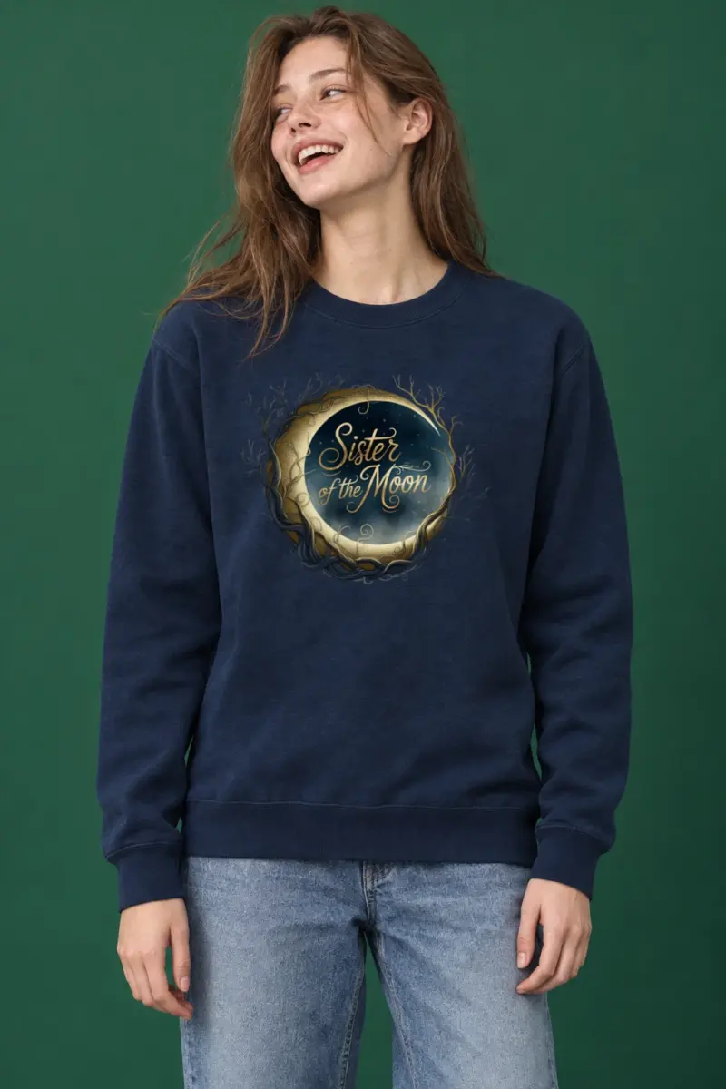"Sister of the Moon" Heavy Blend Unisex Crewneck Sweatshirt