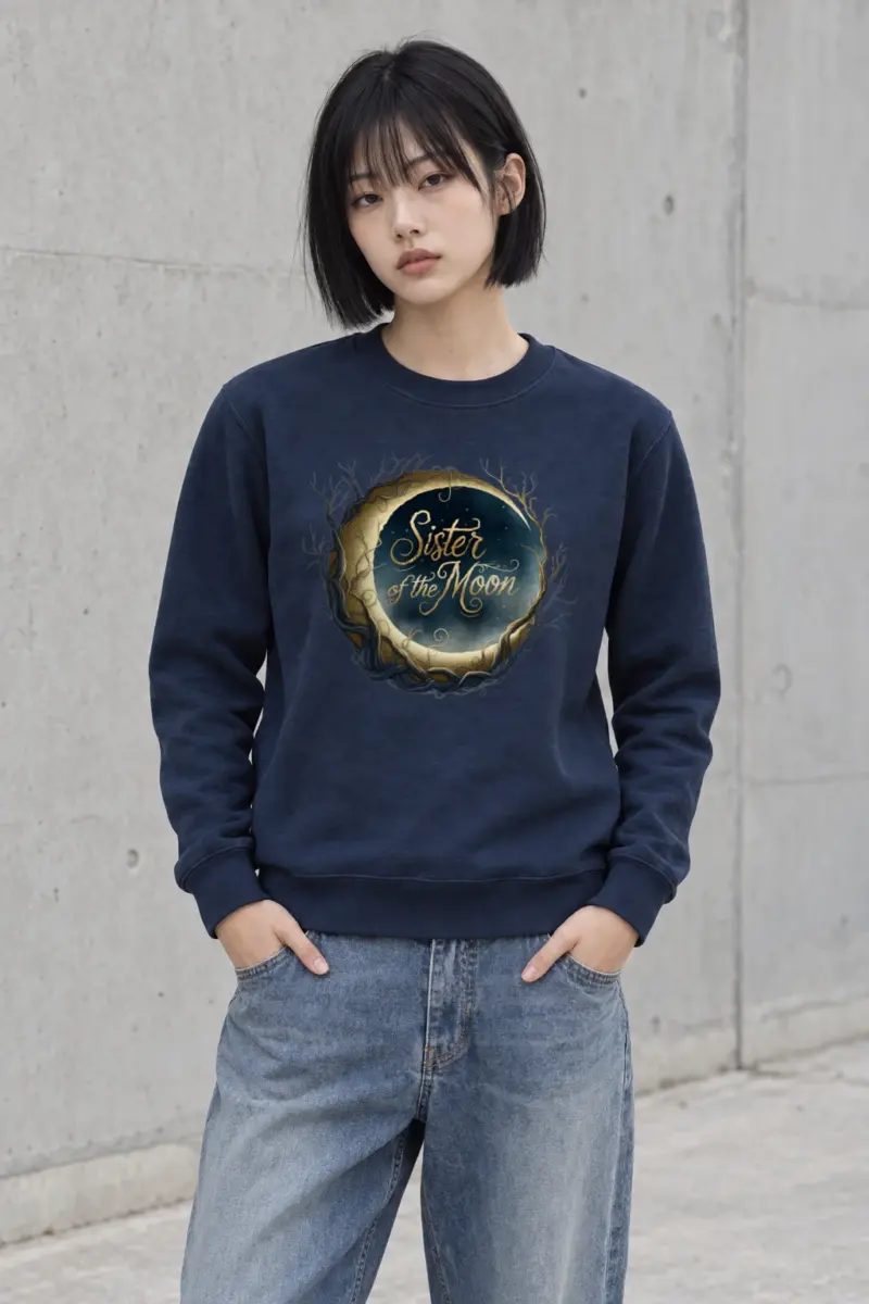 "Sister of the Moon" Heavy Blend Unisex Crewneck Sweatshirt