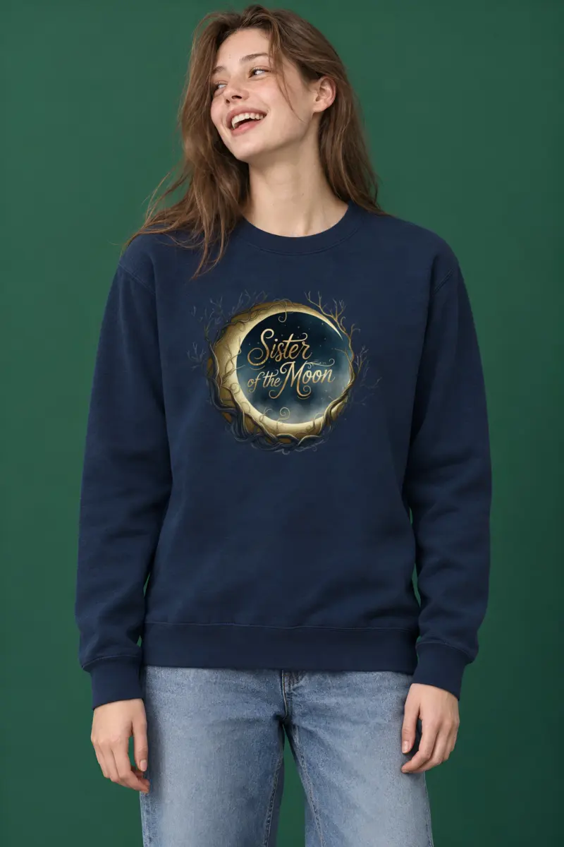 "Sister of the Moon" Heavy Blend Unisex Crewneck Sweatshirt