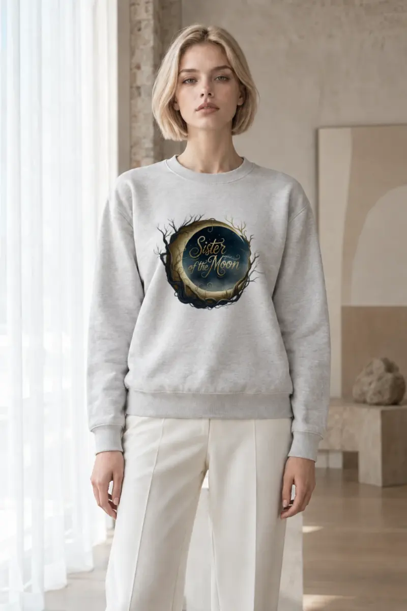 "Sister of the Moon" Heavy Blend Unisex Crewneck Sweatshirt | Gildan 18000