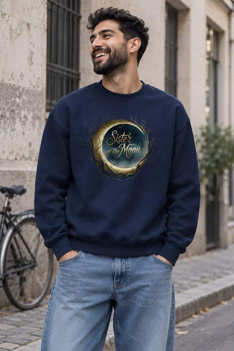"Sister of the Moon" Heavy Blend Unisex Crewneck Sweatshirt