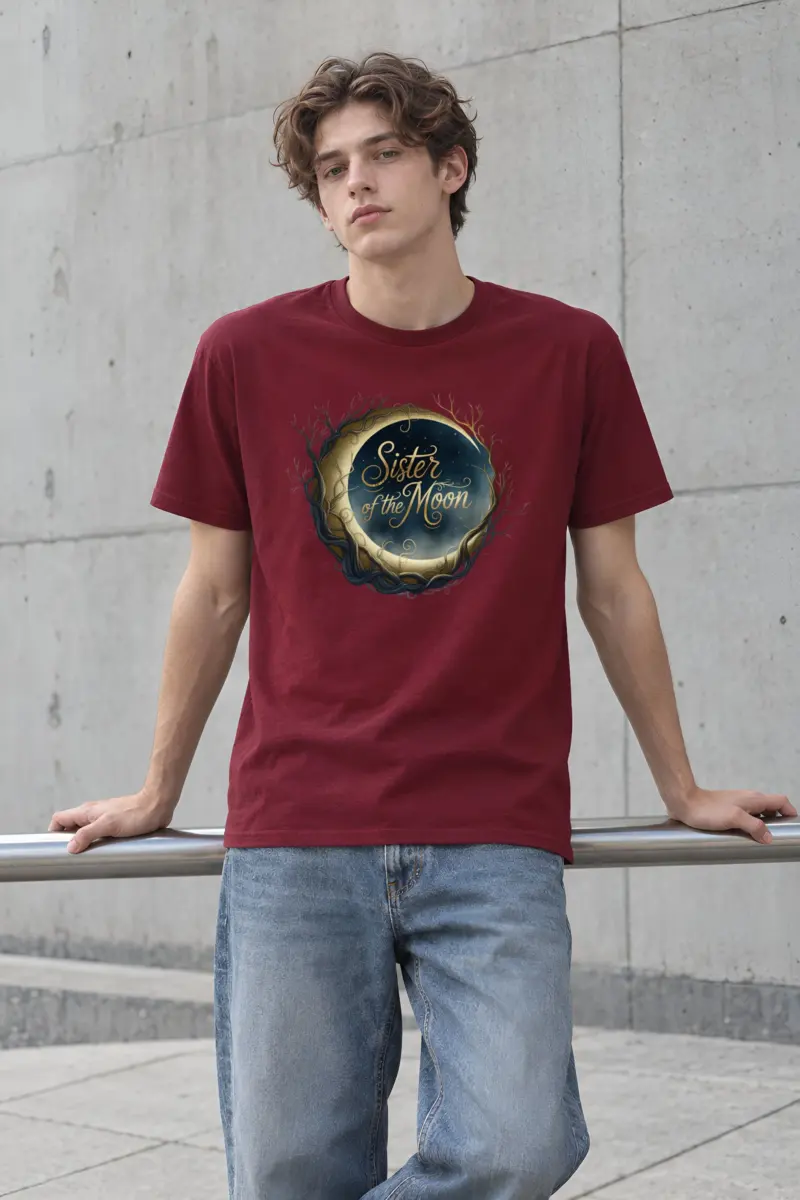 "Sister of the Moon" Heavyweight Unisex Crewneck T-shirt