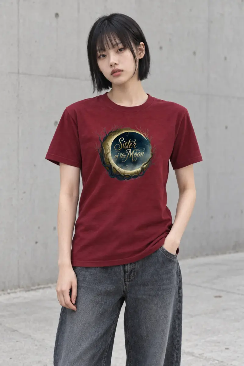 "Sister of the Moon" Heavyweight Unisex Crewneck T-shirt