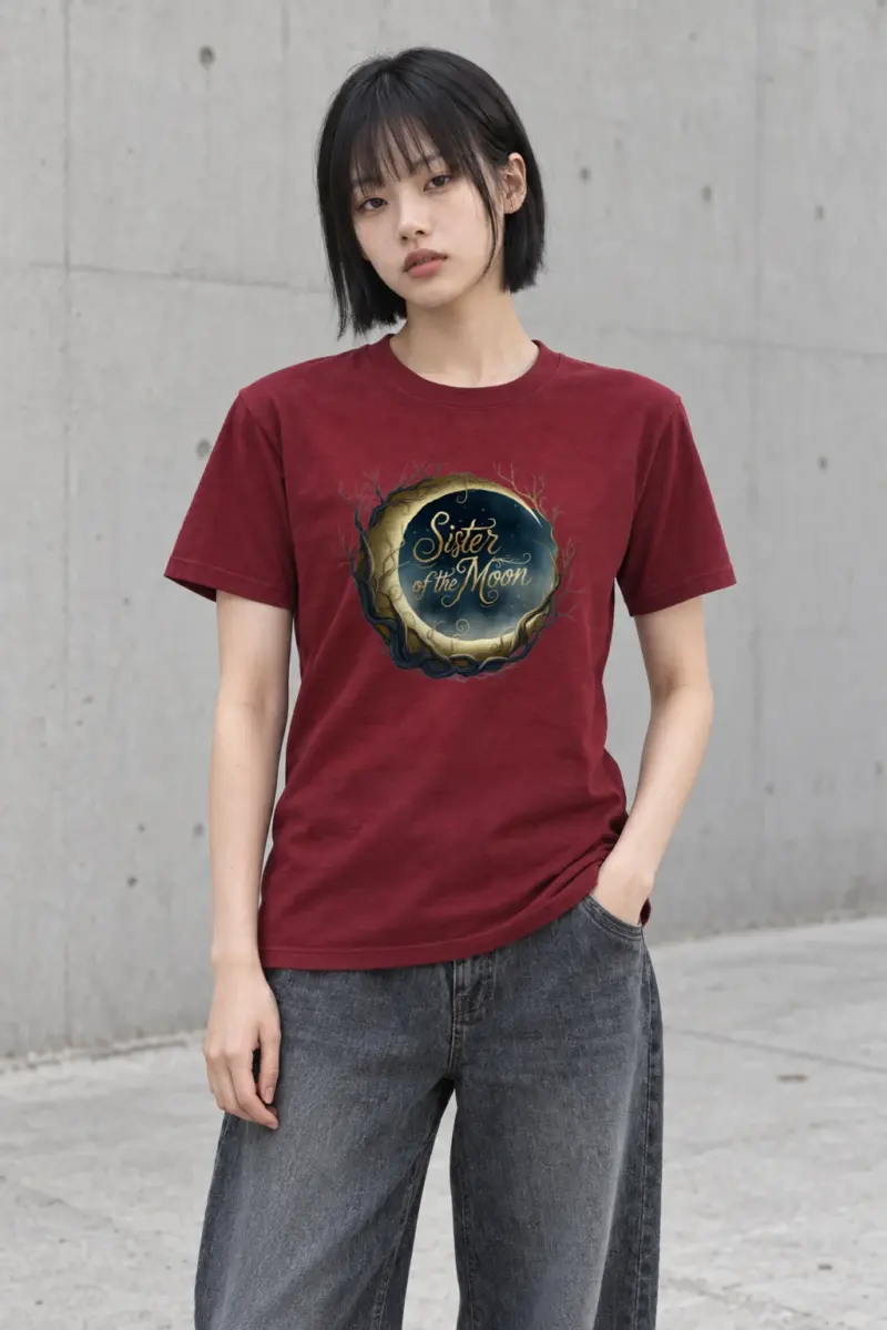 "Sister of the Moon" Heavyweight Unisex Crewneck T-shirt