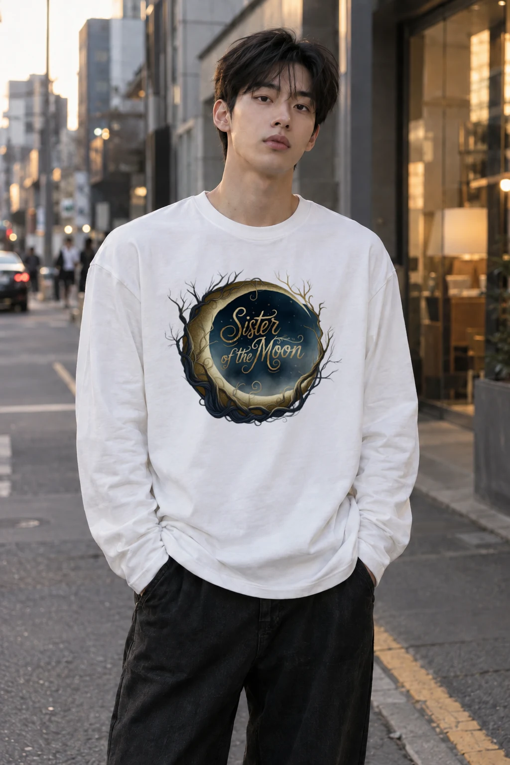 "Sister Of The Moon" Unisex Longsleeve T-shirt | Gildan 2400