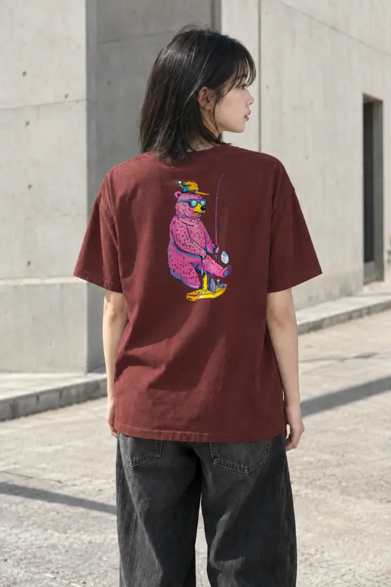 "Skate Catch Bear" Heavyweight Unisex Crewneck T-shirt | Gildan 5000