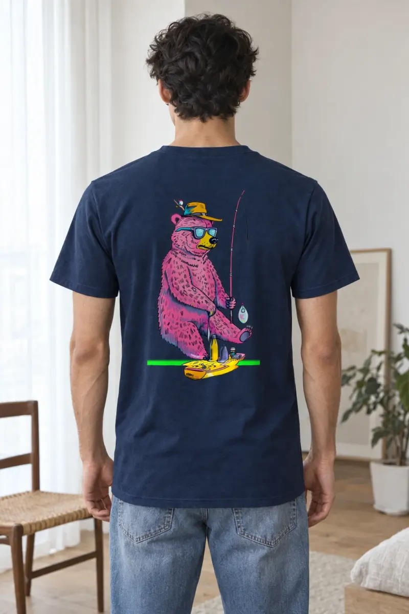 "Skate Catch Bear" Heavyweight Unisex Crewneck T-shirt | Gildan 5000