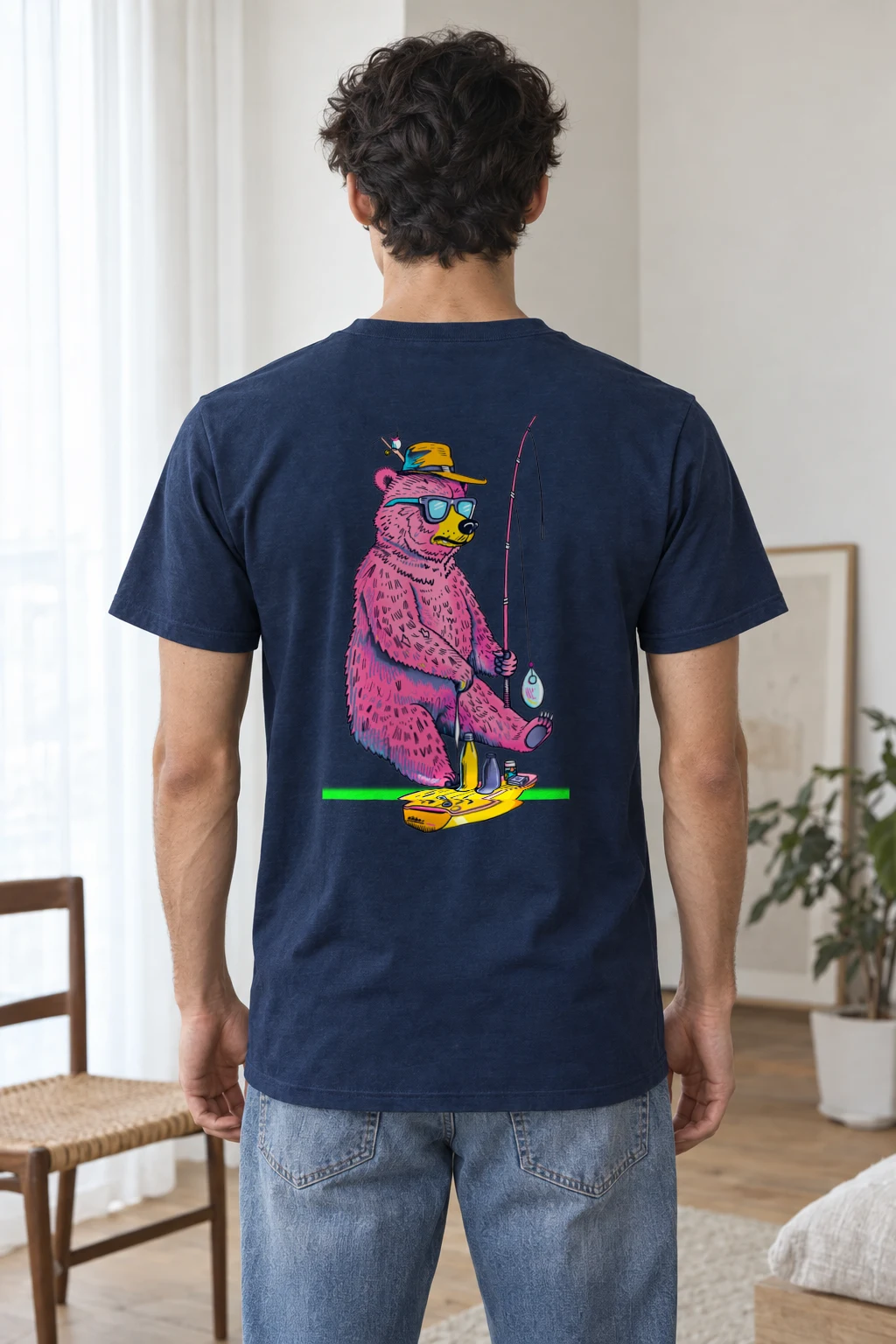 "Skate Catch Bear" Heavyweight Unisex Crewneck T-shirt | Gildan 5000