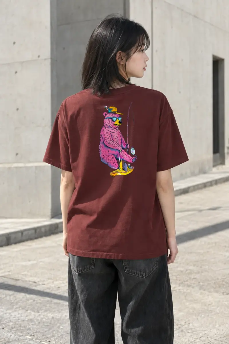 "Skate Catch Bear" Heavyweight Unisex Crewneck T-shirt | Gildan 5000