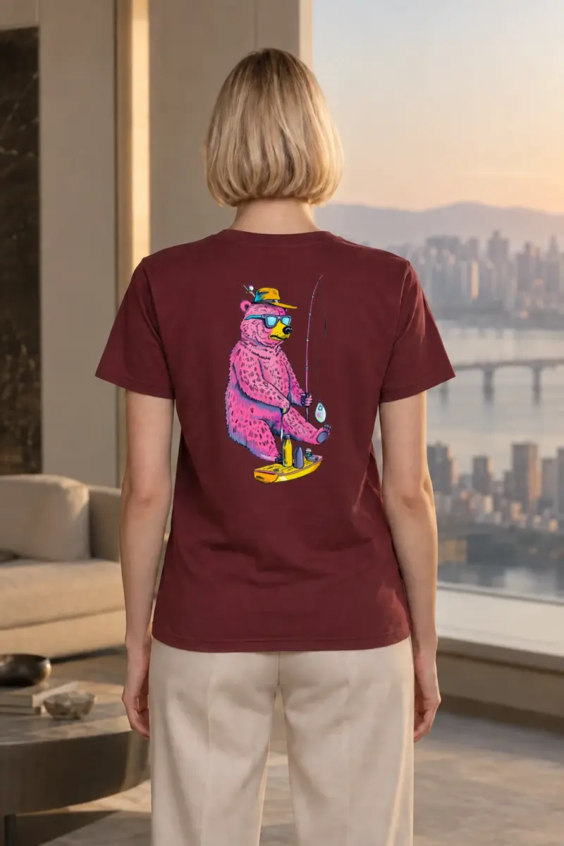"Skate Catch Bear" Heavyweight Unisex Crewneck T-shirt | Gildan 5000