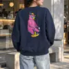 "Skateboard Fishing Bear" Heavy Blend Unisex Crewneck Sweatshirt | Gildan 18000