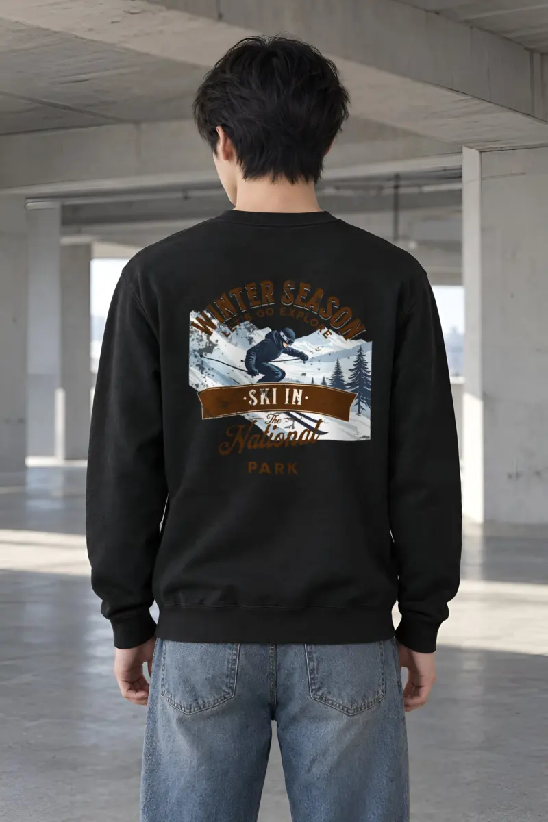 "Ski In The Park" Heavy Blend Unisex Crewneck Sweatshirt