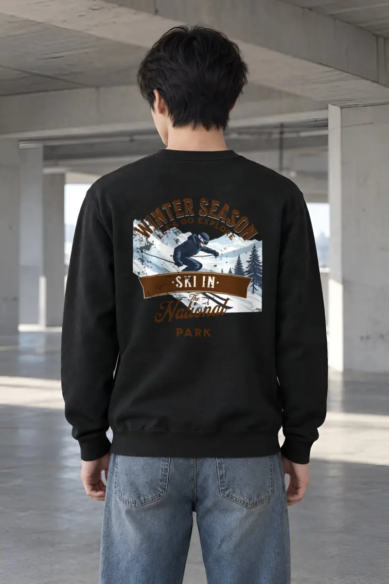 "Ski In The Park" Heavy Blend Unisex Crewneck Sweatshirt