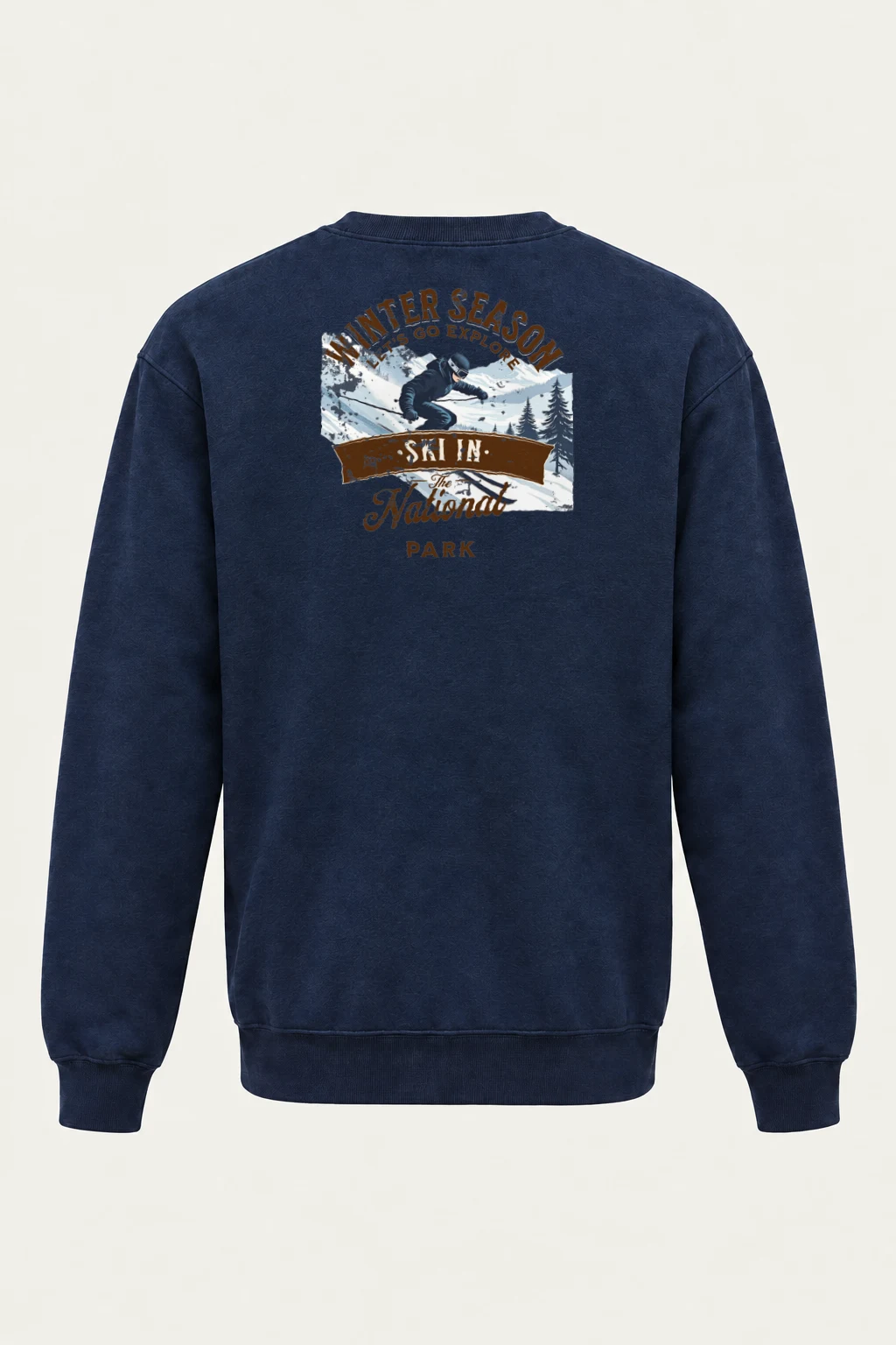 "Ski In The Park" Heavy Blend Unisex Crewneck Sweatshirt | Gildan 18000