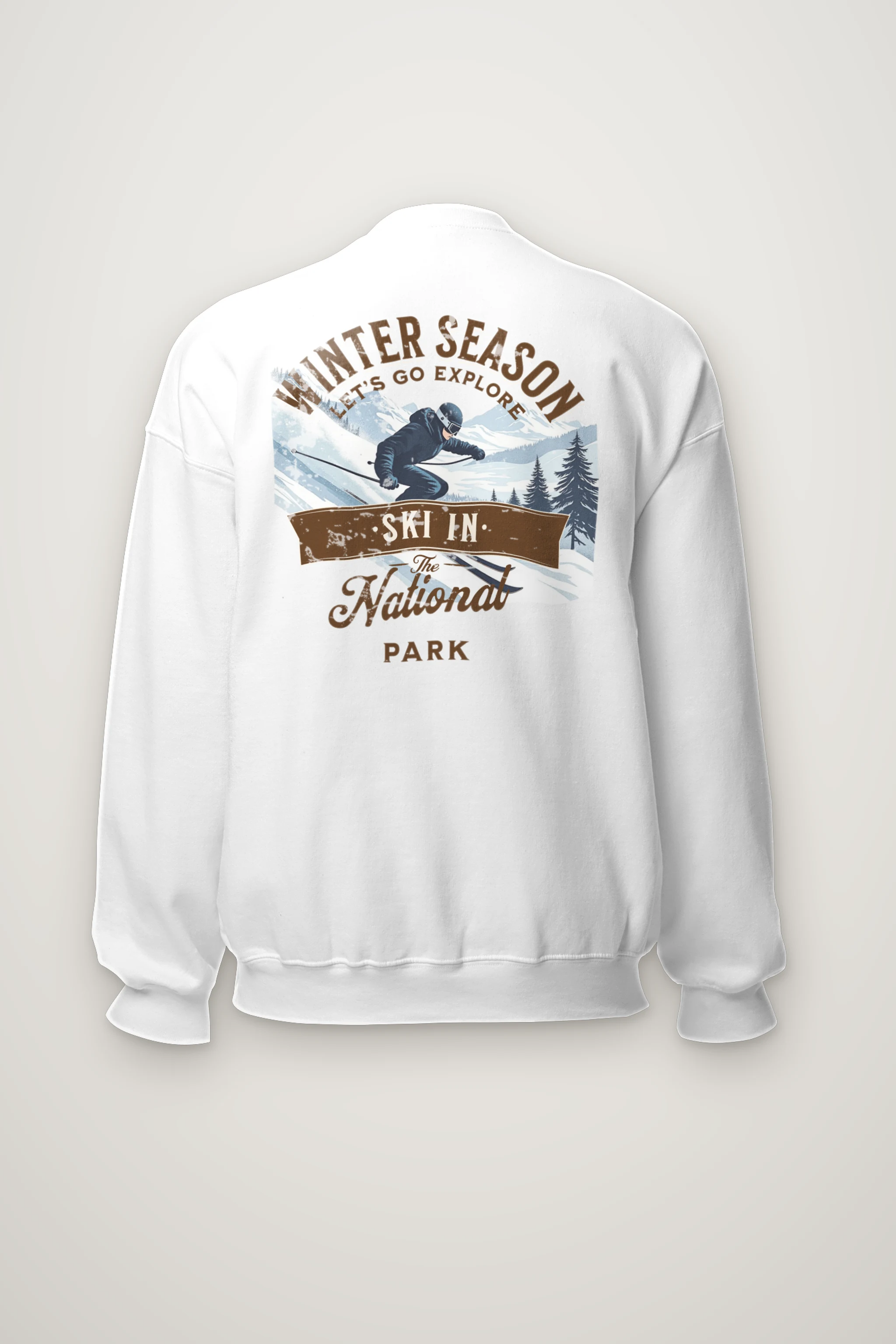 "Ski In The Park" Heavy Blend Unisex Crewneck Sweatshirt