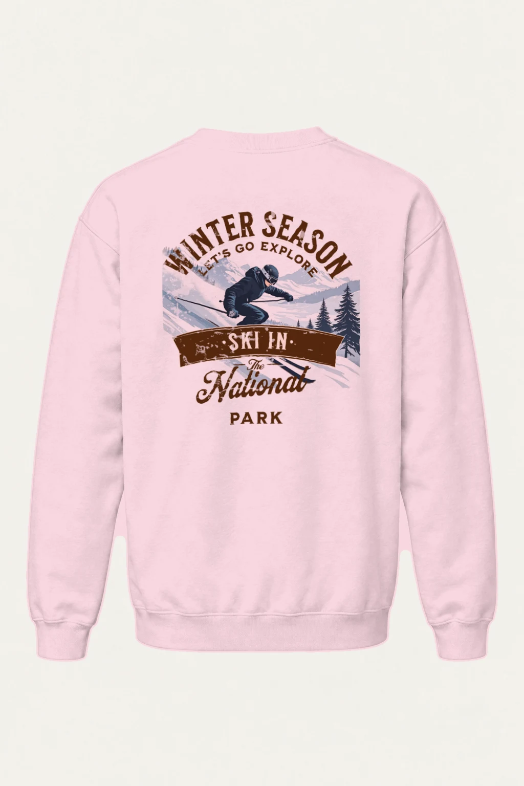 "Ski In The Park" Heavy Blend Unisex Crewneck Sweatshirt | Gildan 18000