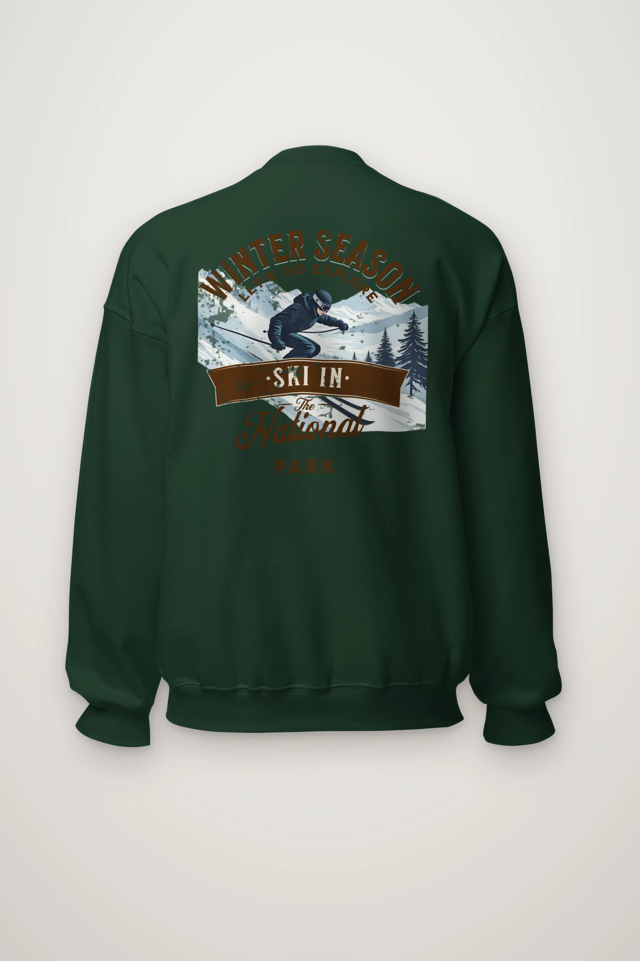"Ski In The Park" Heavy Blend Unisex Crewneck Sweatshirt