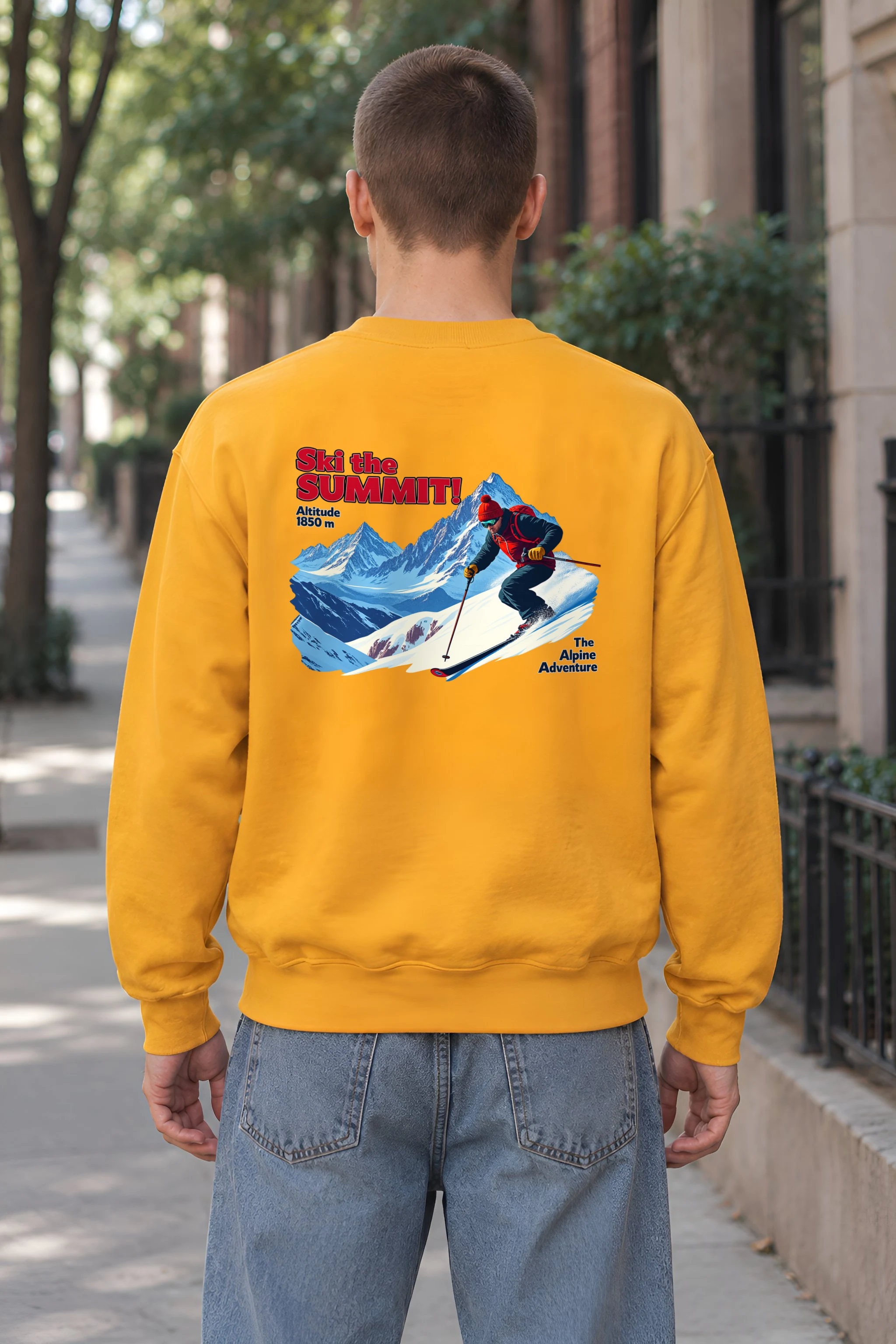 "Ski The Summit" 1 Crewneck Sweatshirt