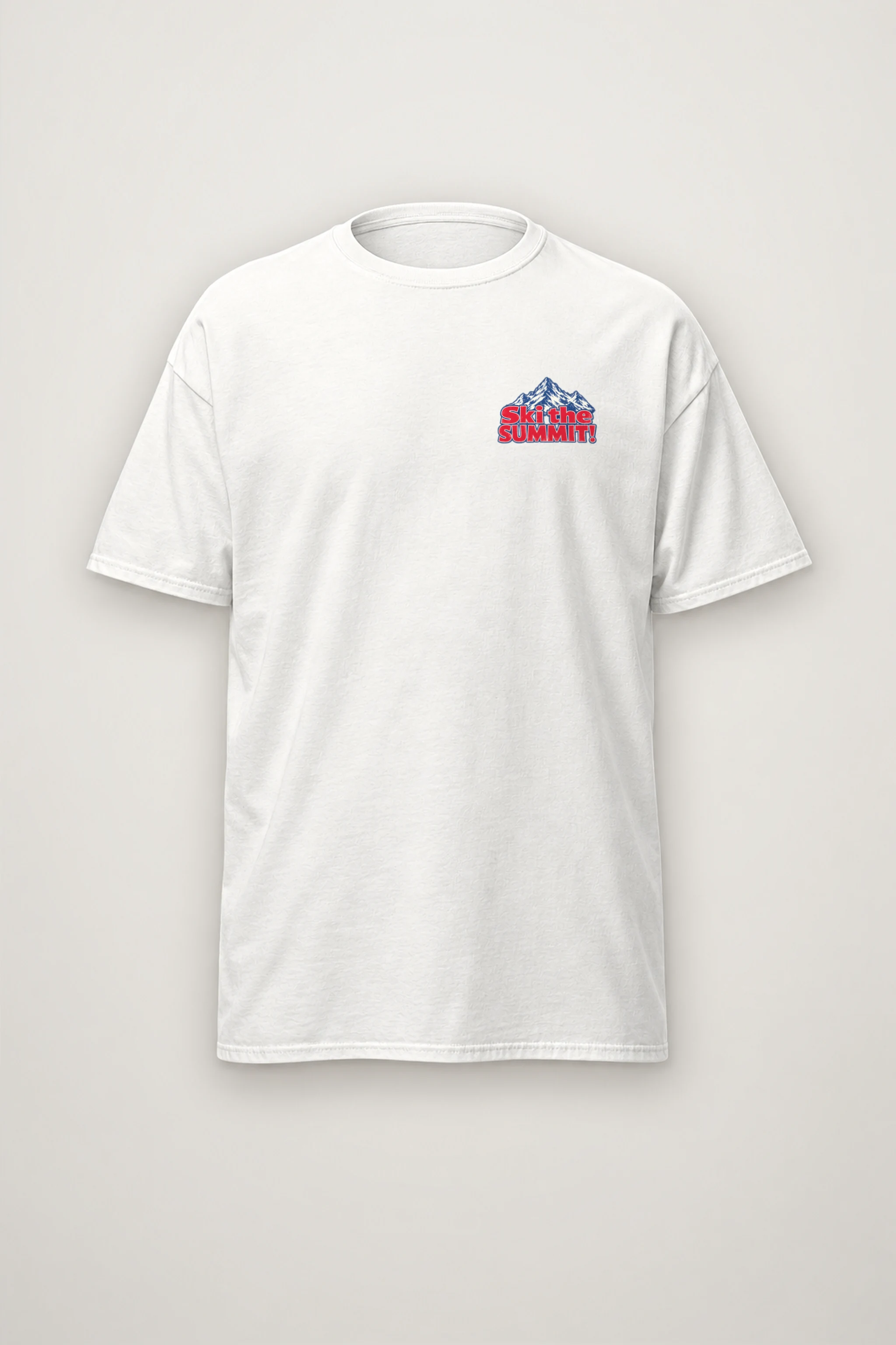 "Ski The Summit" Heavyweight Unisex Crewneck T-shirt
