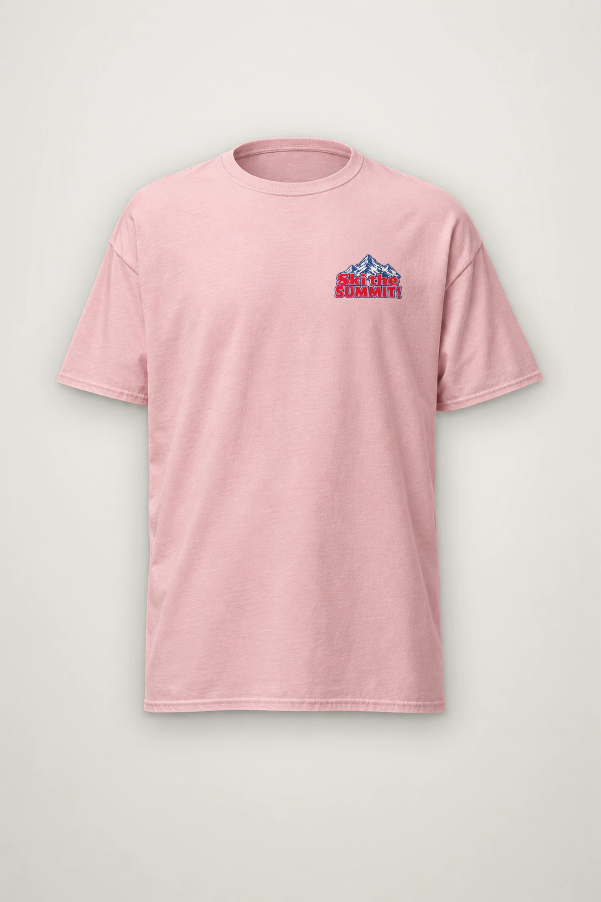 "Ski The Summit" Heavyweight Unisex Crewneck T-shirt