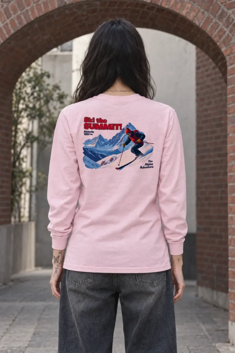 "Ski The Summit" Unisex Longsleeve T-shirt