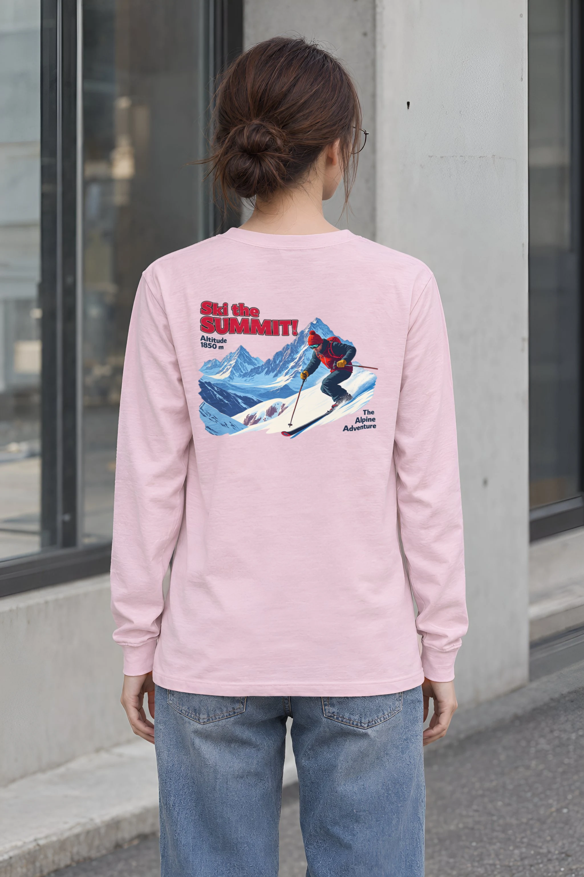 "Ski The Summit" Unisex Longsleeve T-shirt