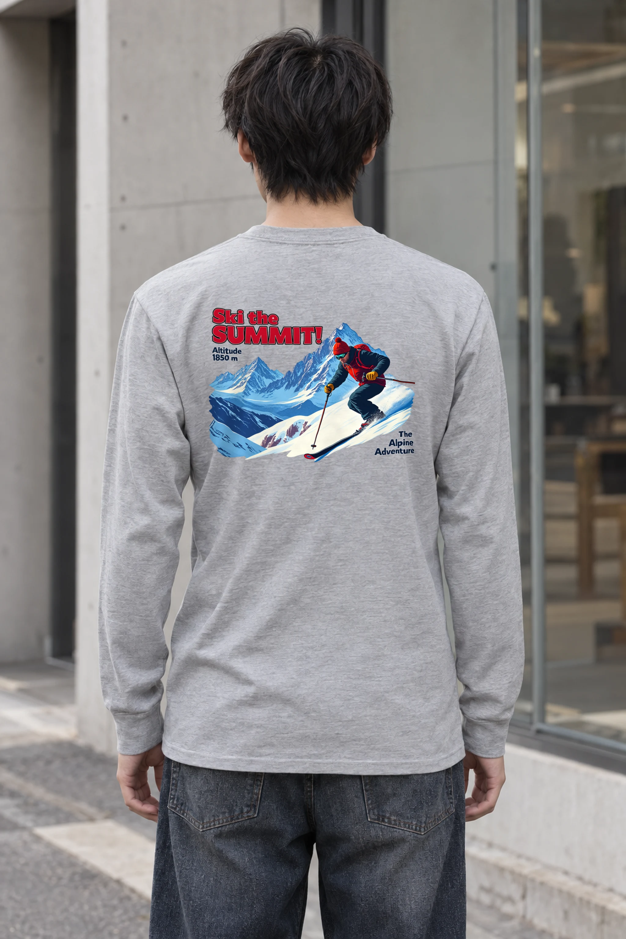 "Ski The Summit" Unisex Longsleeve T-shirt