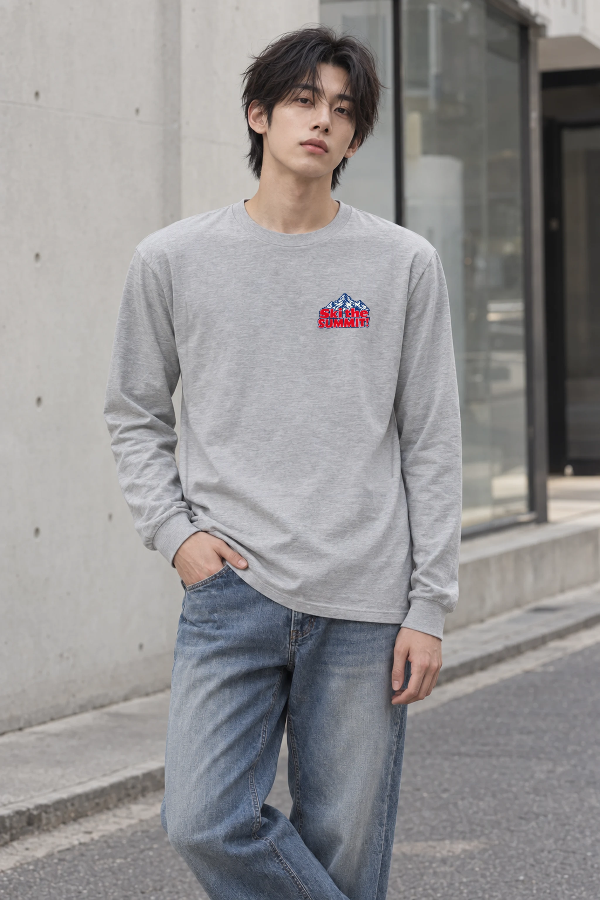 "Ski The Summit" Unisex Longsleeve T-shirt
