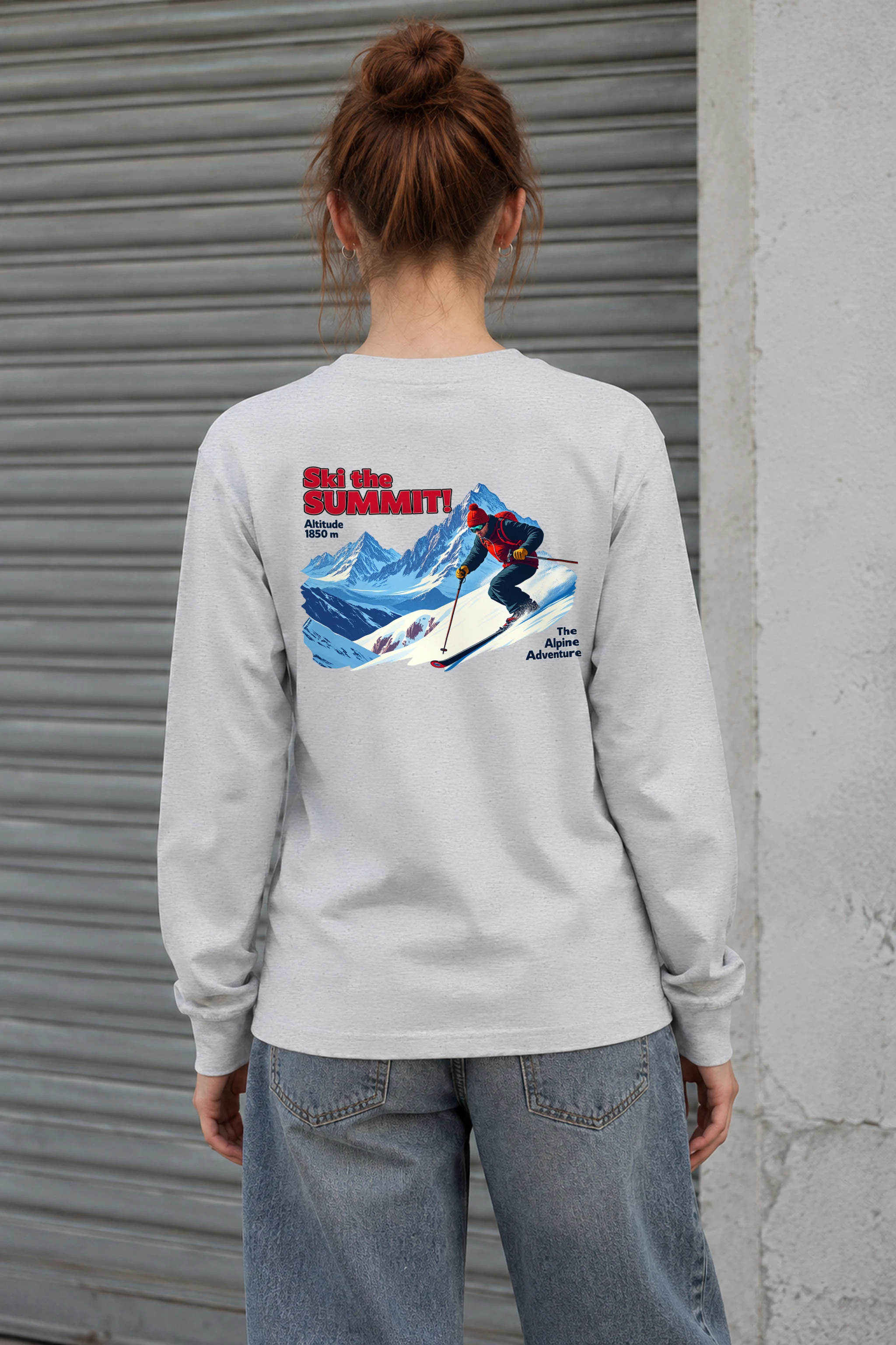 "Ski The Summit" Unisex Longsleeve T-shirt