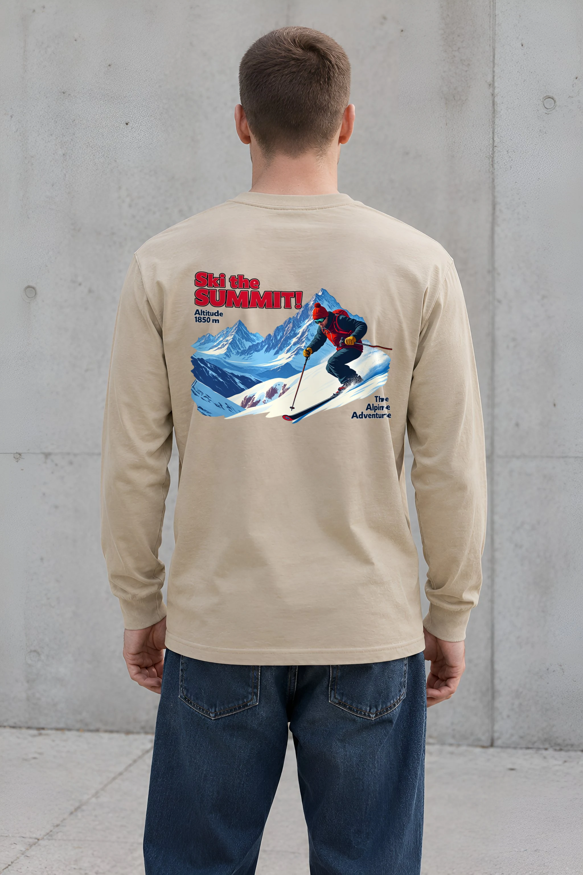 "Ski The Summit" Unisex Longsleeve T-shirt