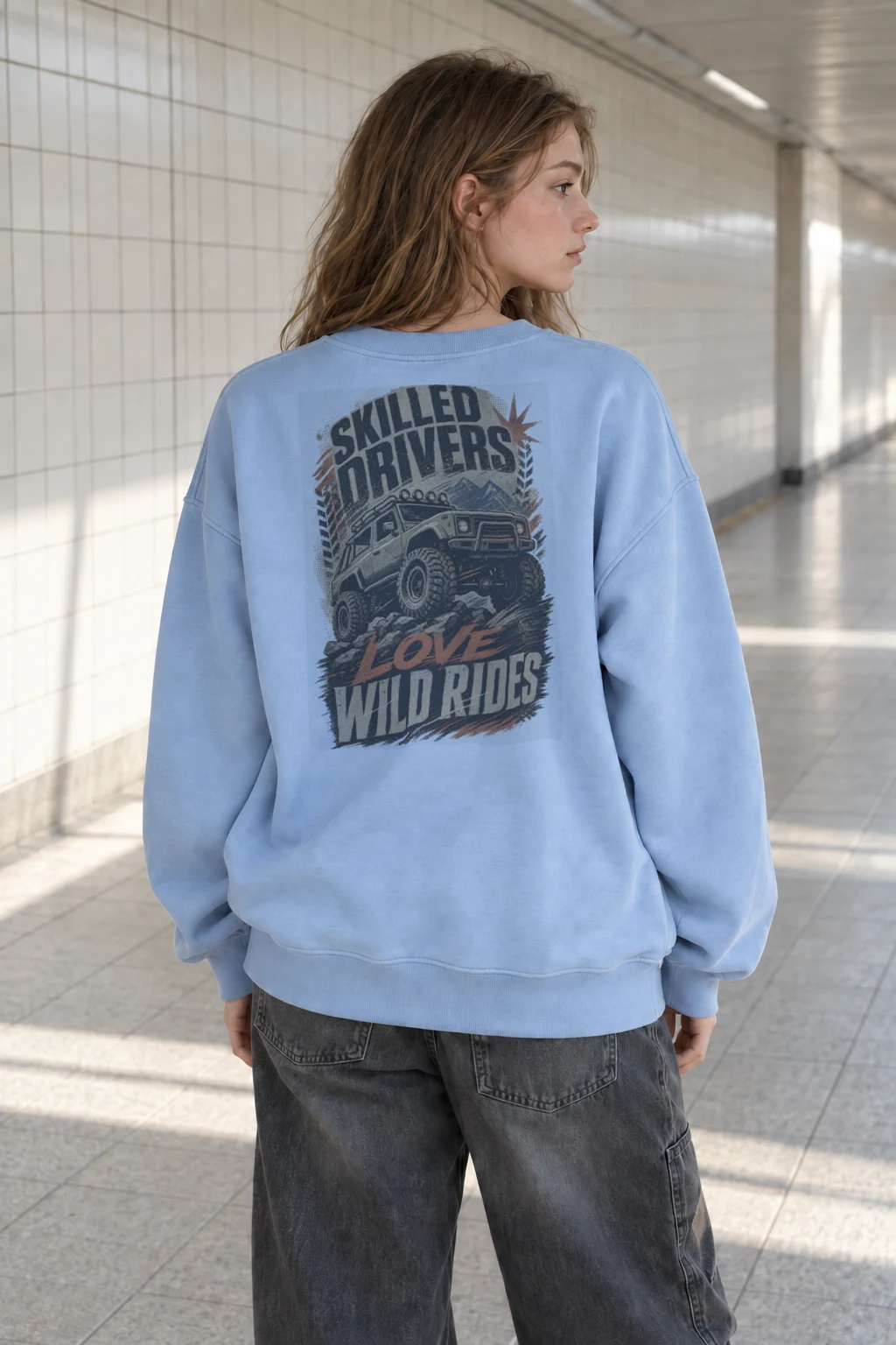 "Skilled Drivers" Heavy Blend Unisex Crewneck Sweatshirt | Gildan 18000