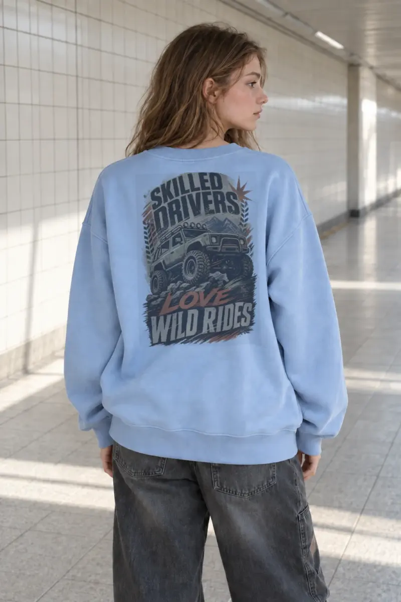 "Skilled Drivers" Heavy Blend Unisex Crewneck Sweatshirt | Gildan 18000