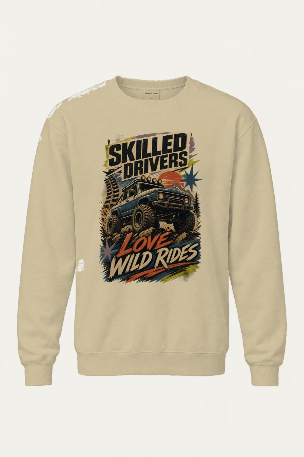 "Skilled Drivers Love Wild Rides" Heavy Blend Unisex Crewneck Sweatshirt | Gildan 18000
