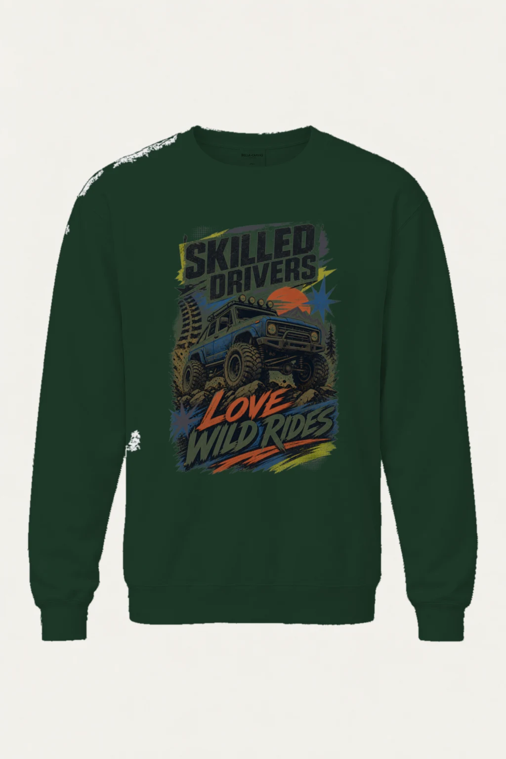 "Skilled Drivers Love Wild Rides" Heavy Blend Unisex Crewneck Sweatshirt | Gildan 18000