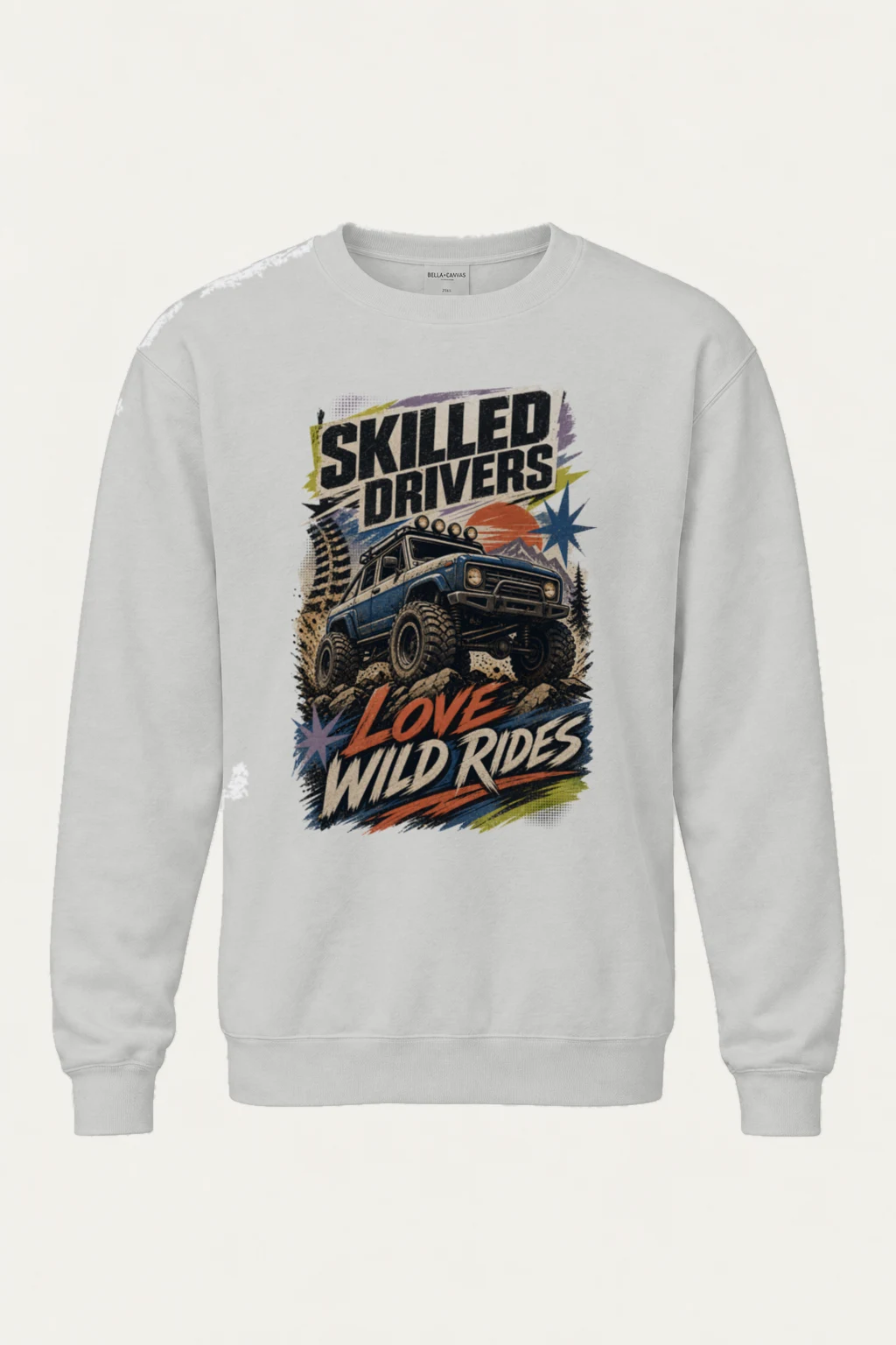"Skilled Drivers Love Wild Rides" Heavy Blend Unisex Crewneck Sweatshirt | Gildan 18000