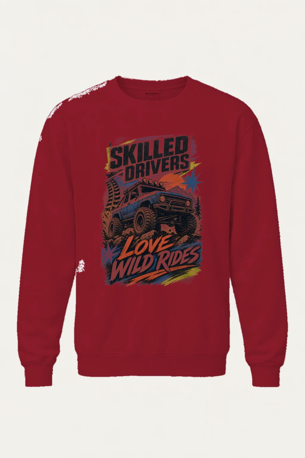 "Skilled Drivers Love Wild Rides" Heavy Blend Unisex Crewneck Sweatshirt | Gildan 18000