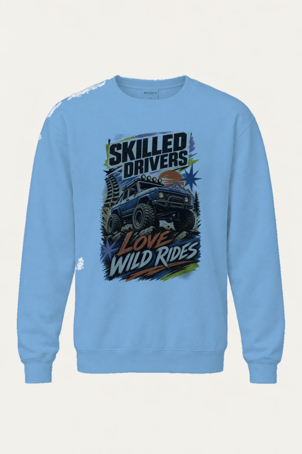 "Skilled Drivers Love Wild Rides" Heavy Blend Unisex Crewneck Sweatshirt | Gildan 18000