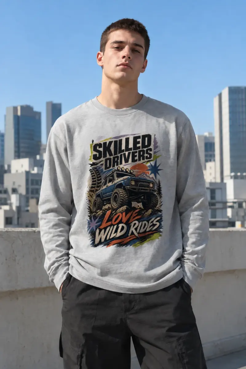 "Skilled Drivers Love Wild Rides" Unisex Longsleeve T-shirt | Gildan 2400