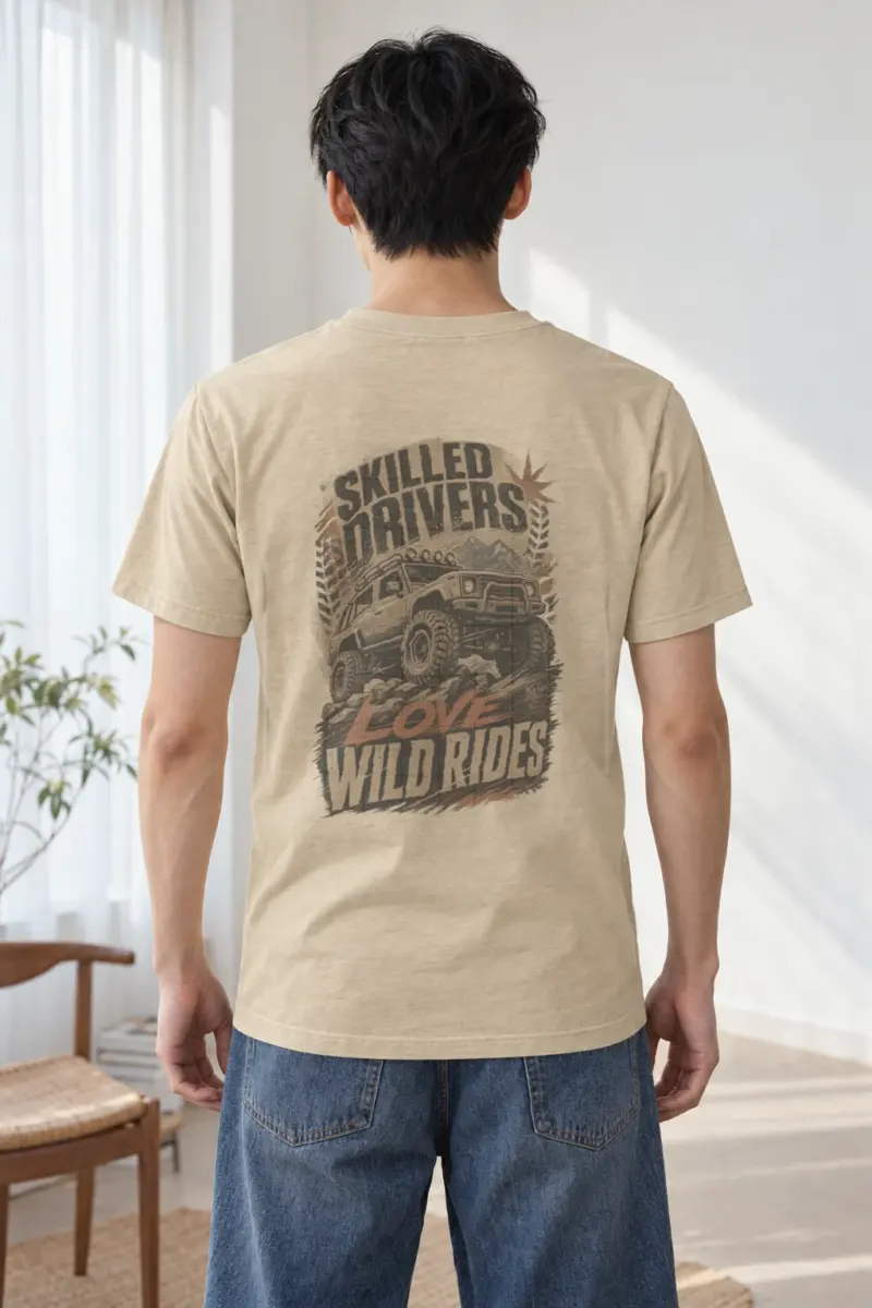 "Skilled Drivers Wild Rides" Heavyweight Unisex Crewneck T-shirt