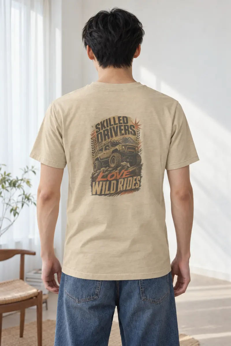 "Skilled Drivers Wild Rides" Heavyweight Unisex Crewneck T-shirt