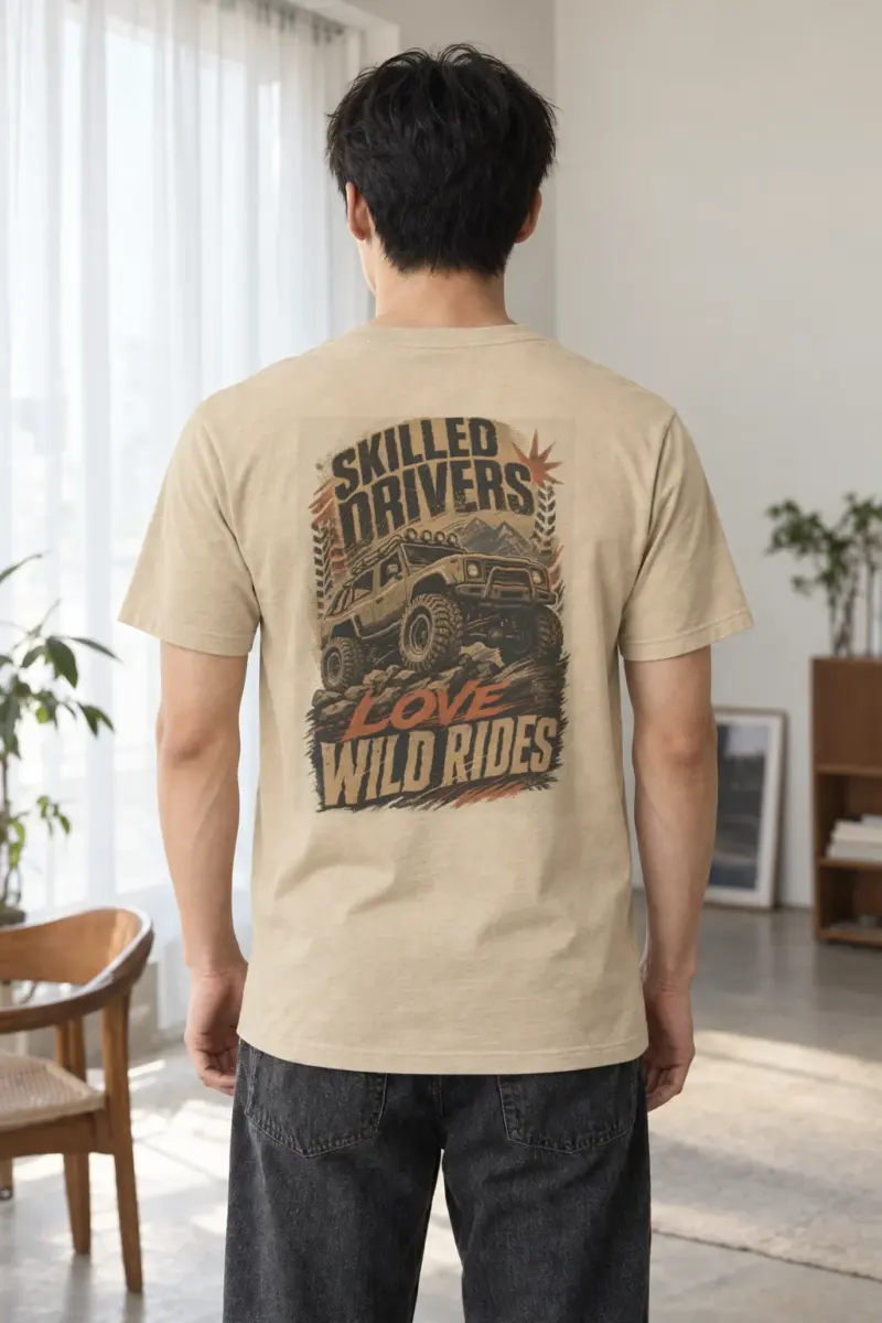 "Skilled Drivers Wild Rides" Heavyweight Unisex Crewneck T-shirt