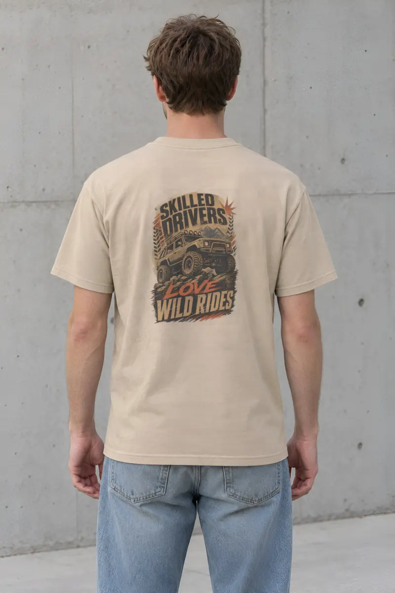 "Skilled Drivers Wild Rides" Heavyweight Unisex Crewneck T-shirt