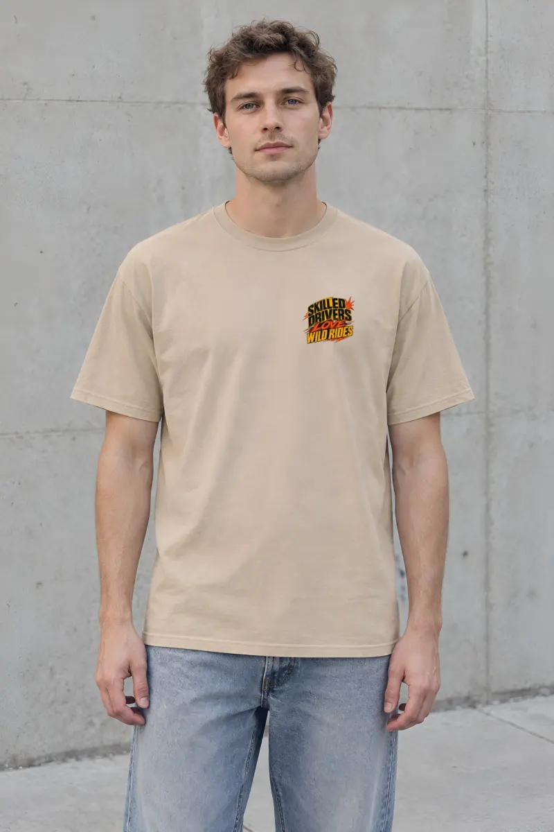 "Skilled Drivers Wild Rides" Heavyweight Unisex Crewneck T-shirt